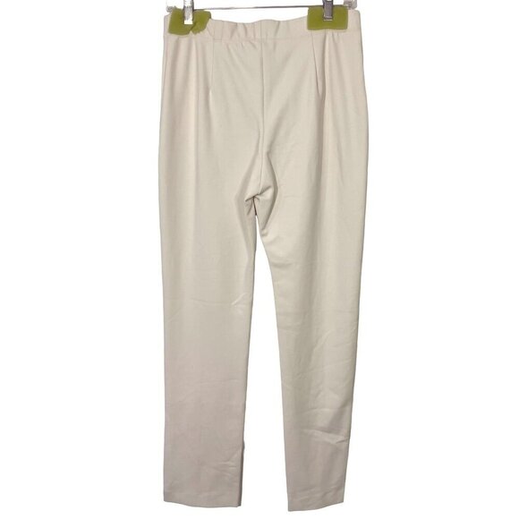 Rosetta Getty Pull On Stovepipe Pants in Parchment Large New Womens Trousers - Picture 7 of 12